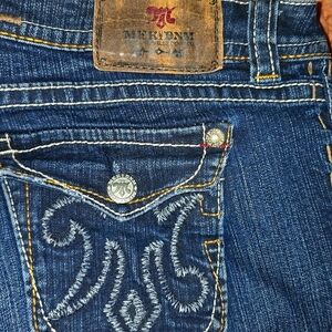 MEK USA DNM  Premium Denim Capri Jeans Sz 31 New Mazatlan